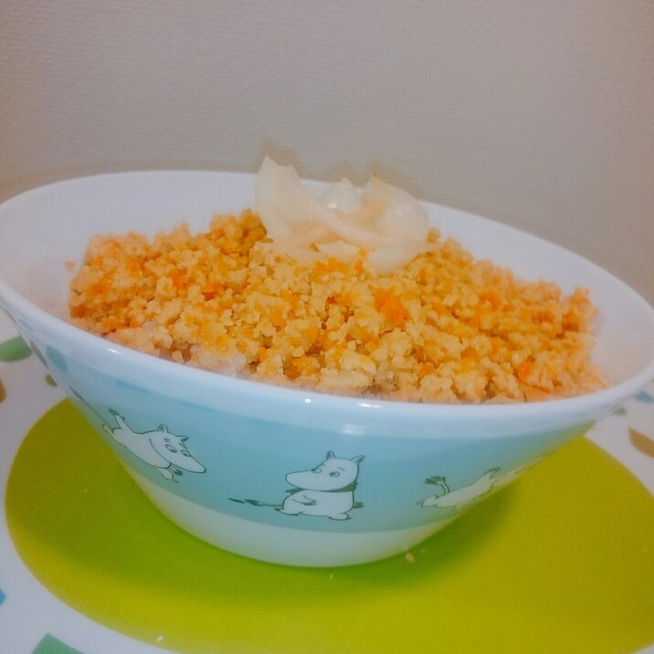 厚揚げ豚そぼろ丼(๑^(00)^๑)b